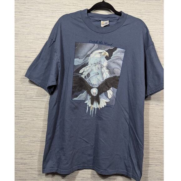 Catch The Wind Blue Eagle T-Shirt / XL - Picture 2 of 5